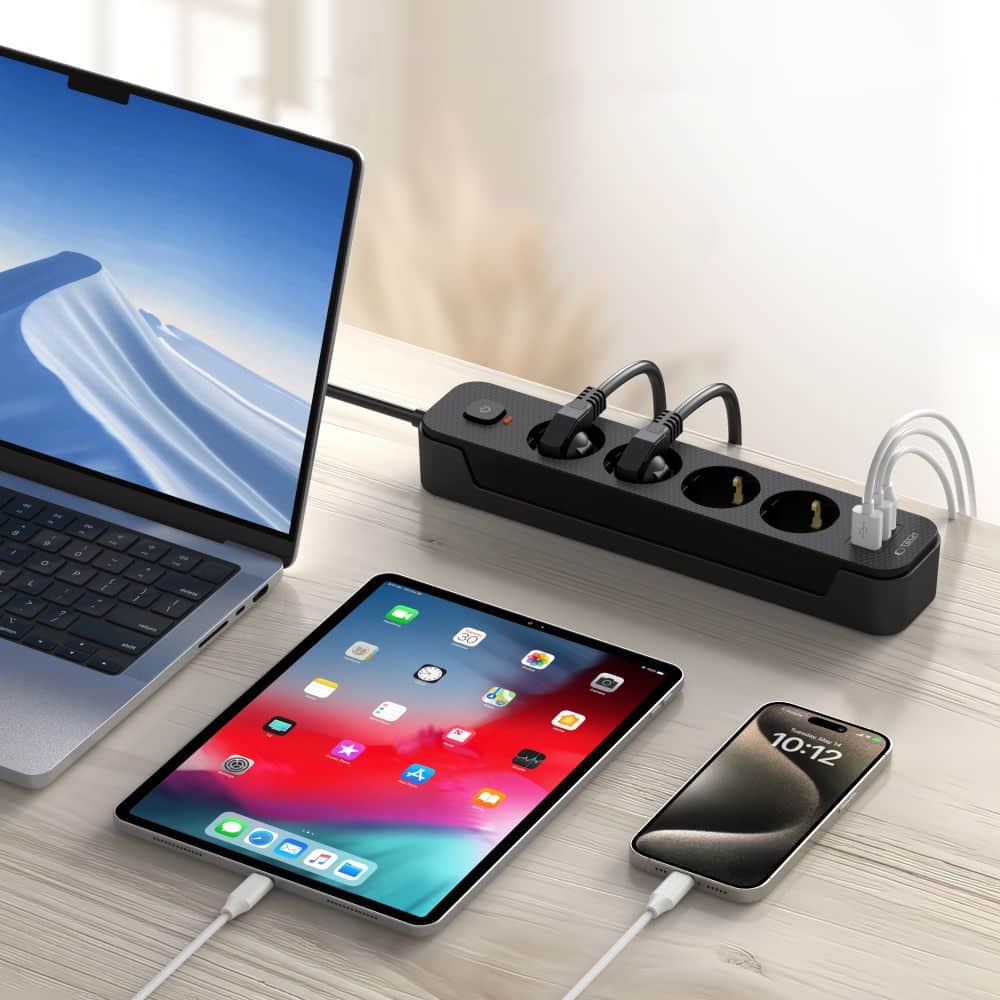 Tech-Protect Πρίζα PCL4X3 με 2 USB & 1 Type-C & 4 πρίζες 200CM μαύρη - Image 6