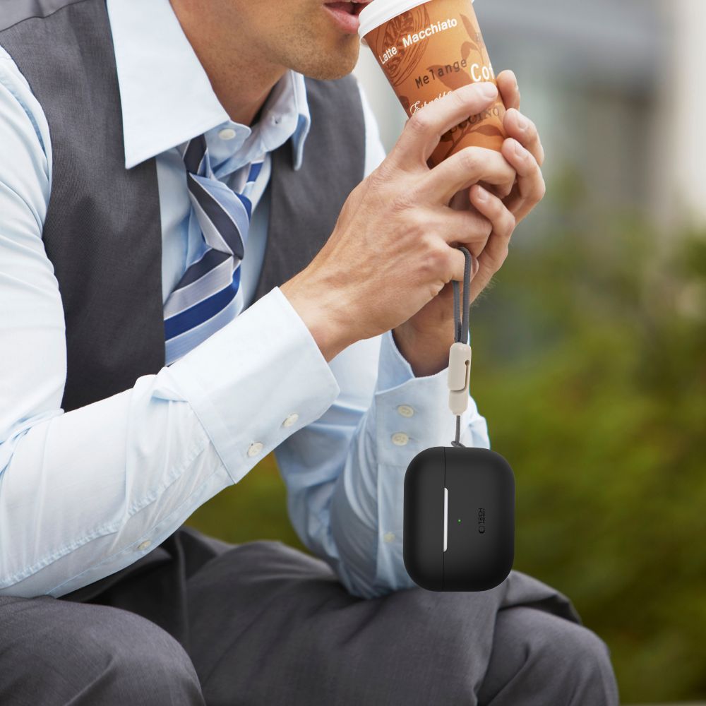 Tech-Protect σιλικόνη Apple AirPods Pro 1 / 2 γκρι κηρός - Image 6