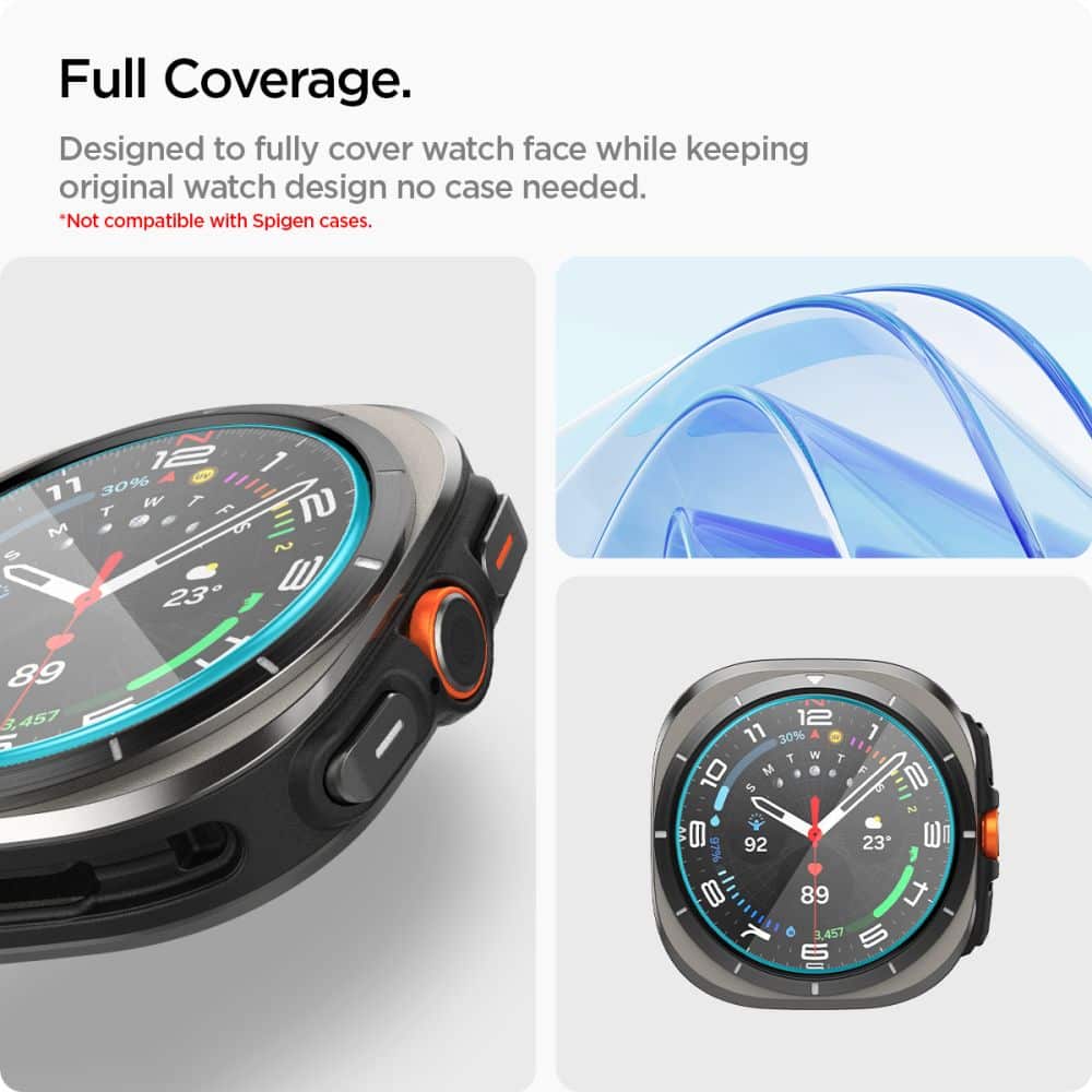 Spigen Glass.TR ”EZ-FIT” 2-pack Galaxy Watch Ultra (47 mm) διαφανές - Image 7