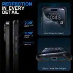 Supcase Unicorn Beetle Slim Clear - Apple iPhone 16 - Μαύρο - Image 8