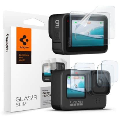 Spigen γυαλί προστασίας Glas.Tr Slim + ταινία 2-σετ GoPro Hero 9 / 10 / 11 / 12 διαφανές