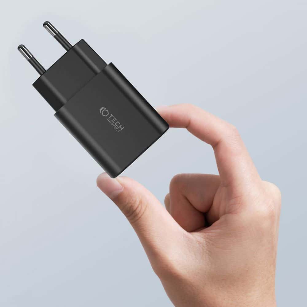 Tech-Protect C35W φορτιστής 2 θυρών PD35W + καλώδιο Lightning λευκό - Image 7