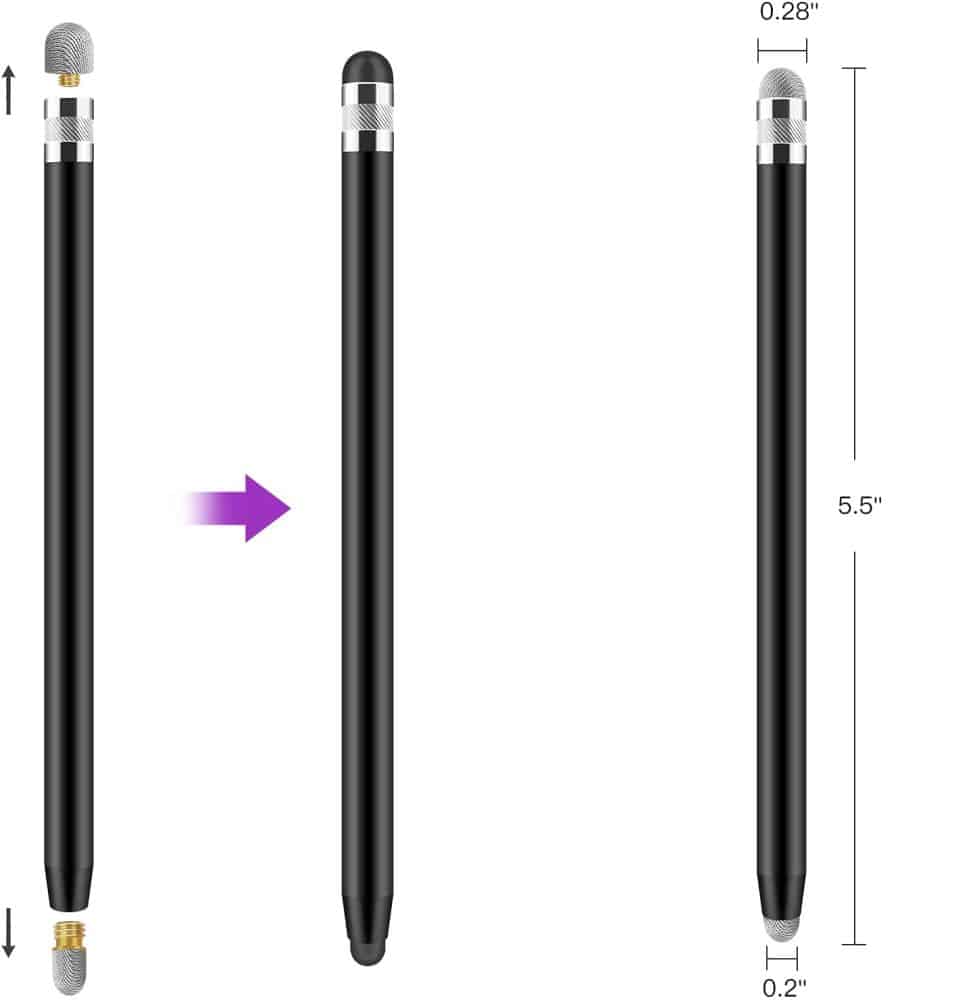 Tech-Protect USP100 4-Tip Touch Stylus Pen βιολετί/ροζ - Image 3
