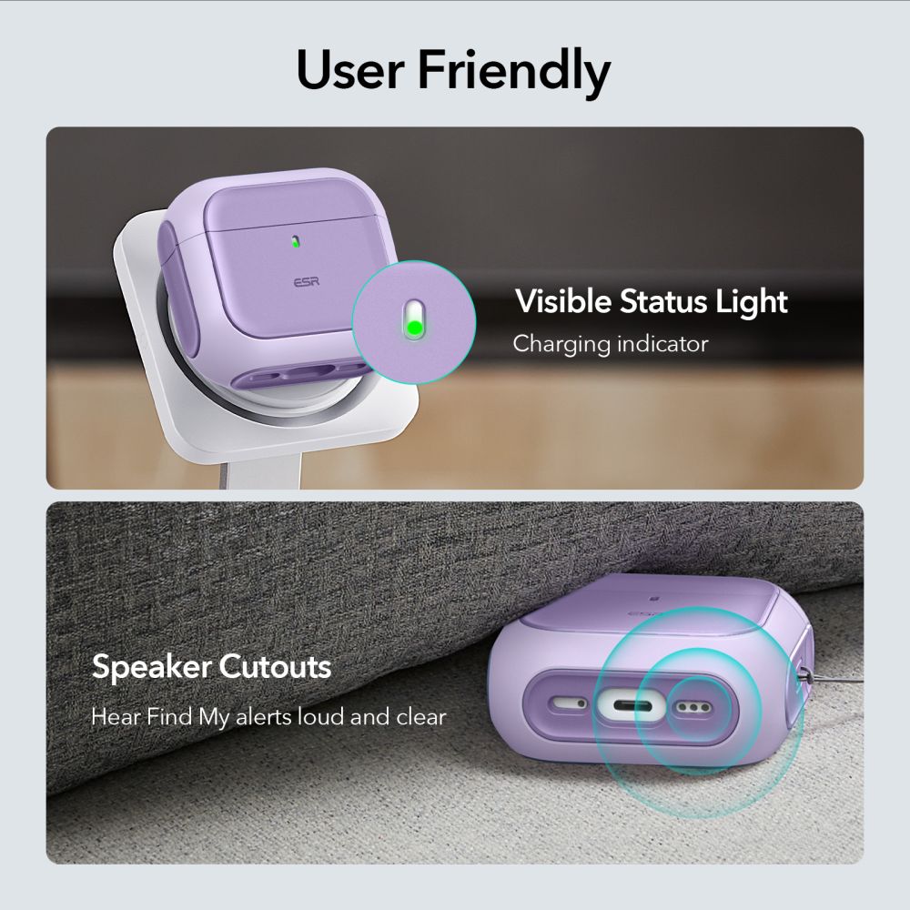 ESR Orbit Halolock MagSafe Apple AirPods 4 μωβ - Image 7