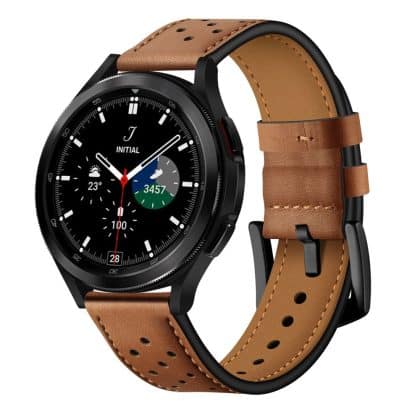TECH-PROTECT δερμάτινο - θήκη για Samsung Galaxy Watch 4 / 5 Pro 6 7 FE - Καφέ