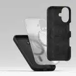 Ringke Silicone Magnetic MagSafe - θήκη για Apple iPhone 16 - Μαύρο - Image 7
