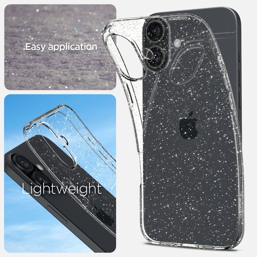 Spigen Liquid Crystal Glitter - θήκη για Apple iPhone 16 - Διάφανο - Image 7