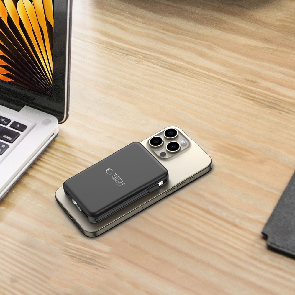 Tech-Protect PB31 Lifemag Magsafe power bank 10000mah μαύρο - Image 8