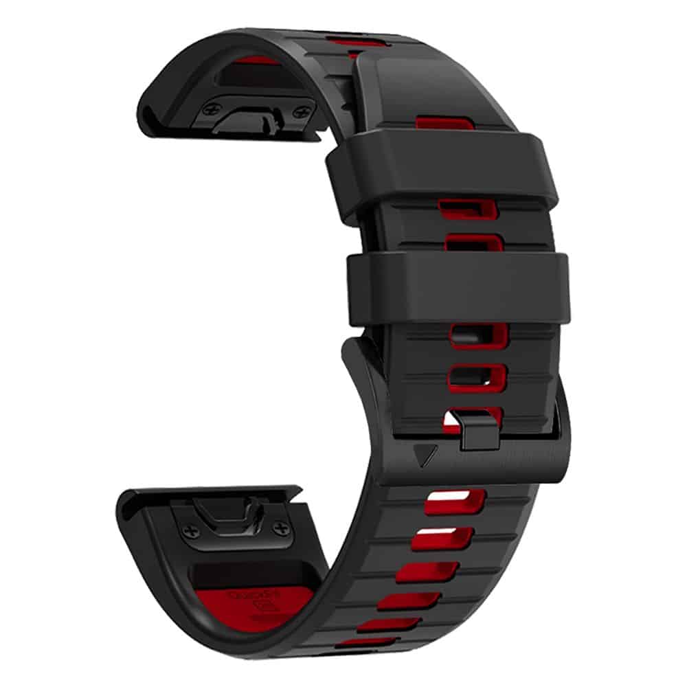 Tech-Protect Iconband Pro Garmin Fenix 3 / 5X / 3HR / 5X Plus / 6X / 6X Pro / 7X μαύρο/κόκκινο - Image 2