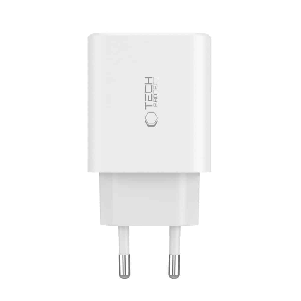Tech-Protect NC30W φορτιστής 3 θυρών PD30W/QC3.0 λευκός - Image 3