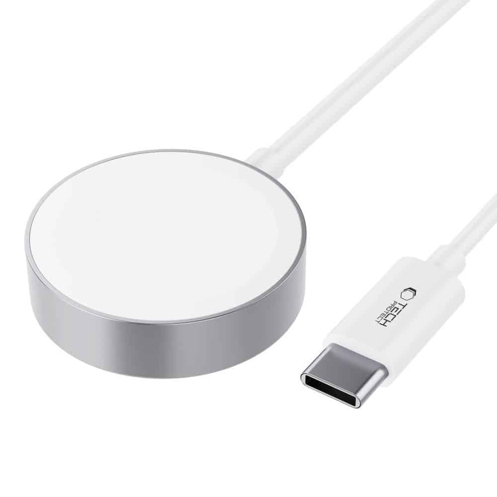 Tech-Protect καλώδιο φόρτισης τύπου C 120 εκ. με μαγνητική σύνδεση για Apple Watch λευκό - Image 2