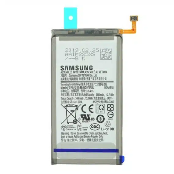 Samsung - Πρωτότυπη Μπαταρία Smartphone EB-BG973ABU (11698) - Samsung Galaxy S10 (SM-G973), GH82-18826A - 3400mAh - Γκρι