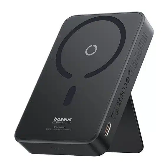 Baseus - Power Bank MagPro Magnetic PPCXZ05 (P10064101123-00) - USB-C, 5000mAh, 20W, MagSafe, Καλώδιο Type-C, 3A, 30cm - Μαύρο