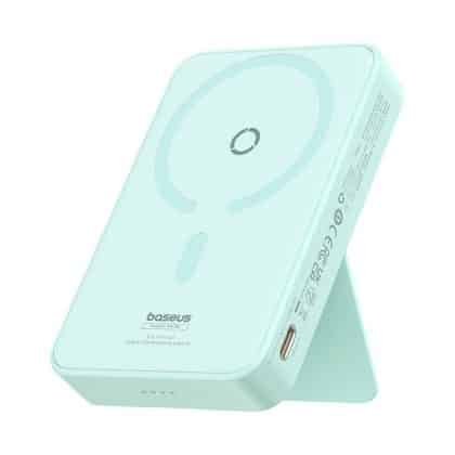 Baseus - Power Bank MagPro Magnetic PPCXZ05 (P10064101333-00) - USB-C, 5000mAh, 20W, MagSafe, Καλώδιο Type-C, 3A, 30cm - Μέντα