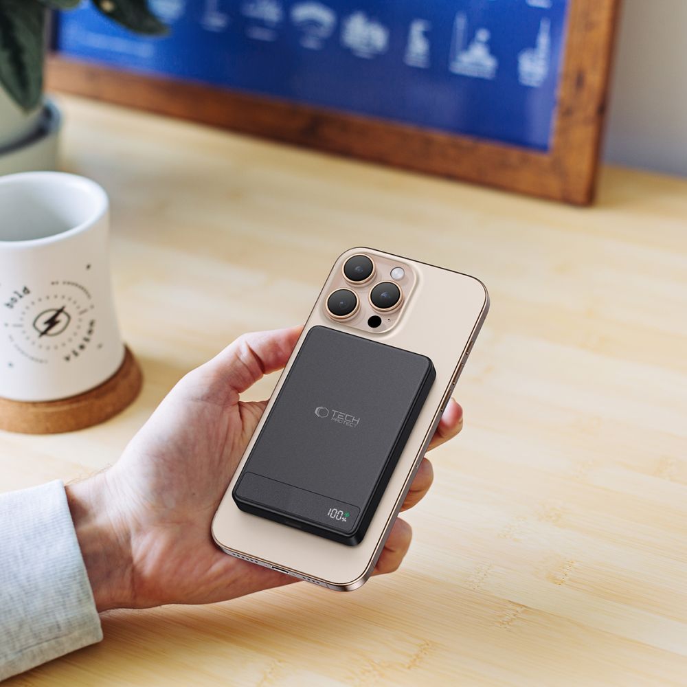 Tech-Protect PB33 Lifemag Magsafe Power Bank 5000mah μαύρο - Image 8