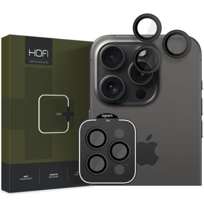 HOFI προστασία κάμερας Camring Pro+ iPhone 15 Pro / 15 Pro Max μαύρο
