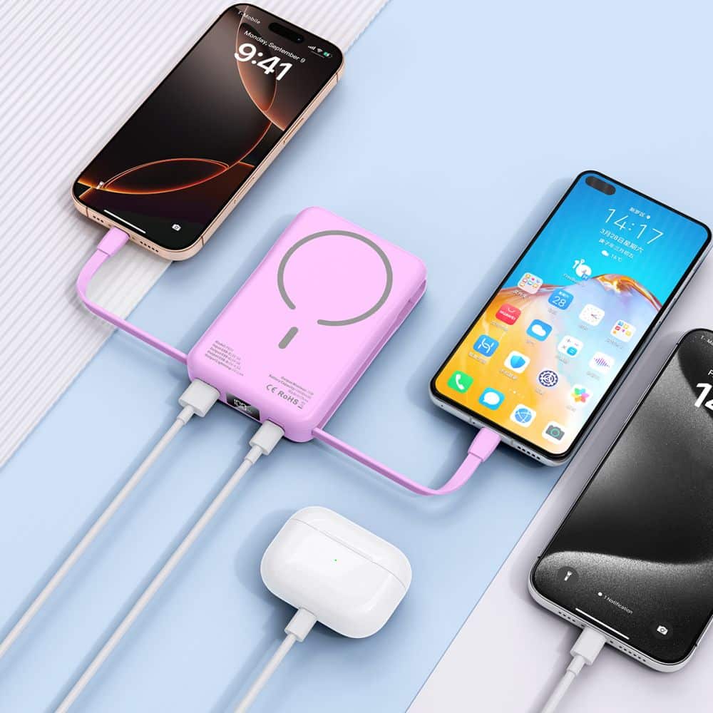 Tech-Protect PB31 Lifemag Magsafe power bank 10000mAh λεβάντα - Image 8