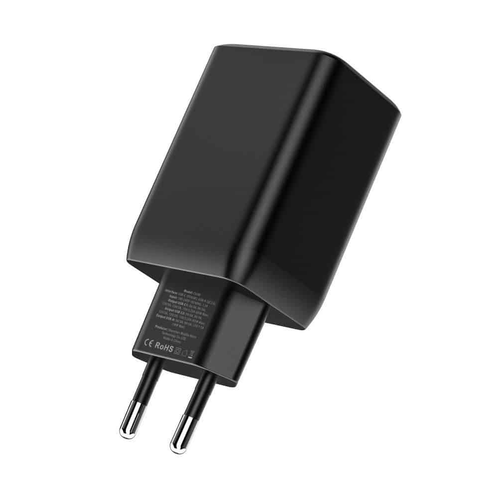 Tech-Protect C65W φορτιστής 3 θυρών PD65W/QC3.0 μαύρος - Image 3
