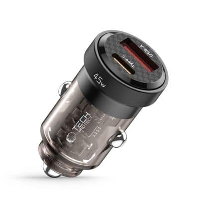 Tech-Protect φορτιστής αυτοκινήτου 2 θυρών PD45W/QC3.0 μαύρος