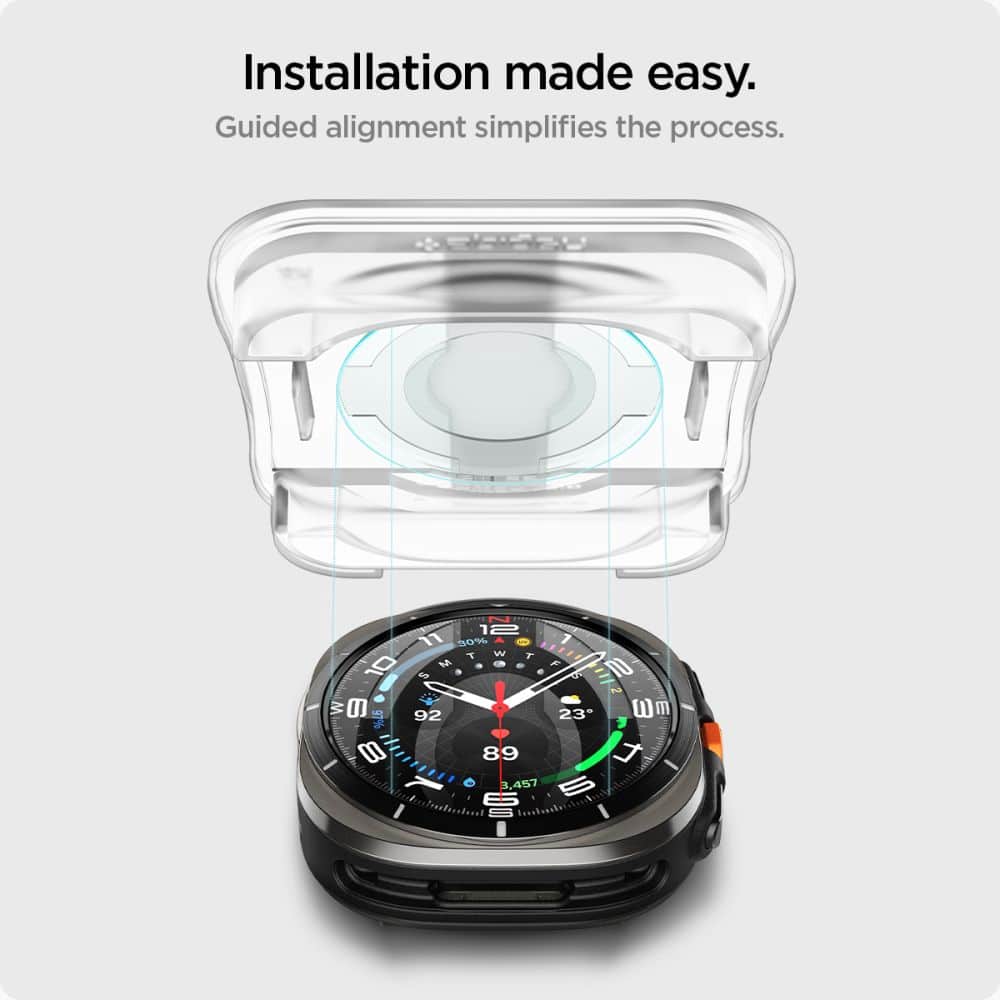 Spigen Glass.TR ”EZ-FIT” 2-pack Galaxy Watch Ultra (47 mm) διαφανές - Image 10