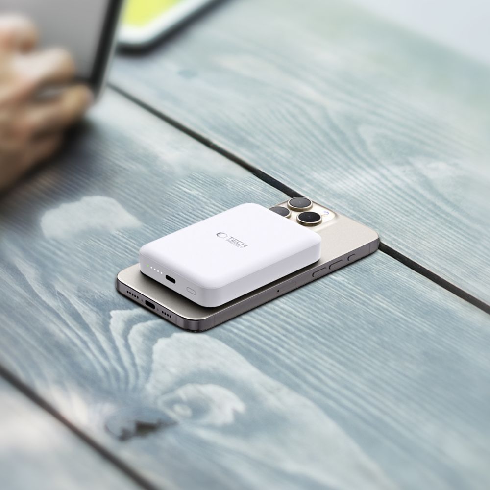Tech-Protect PB11 Lifemag MagSafe power bank 10000mAh λευκό - Image 9