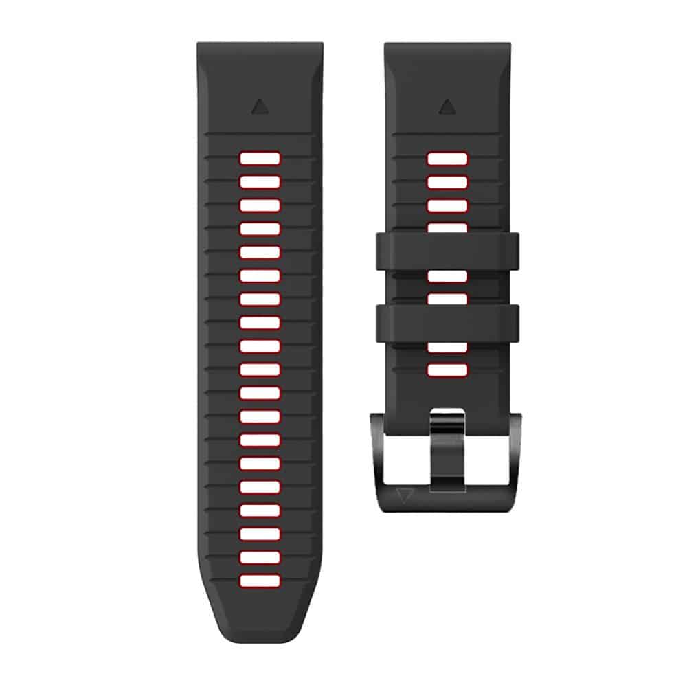 Tech-Protect Iconband Pro Garmin Fenix 3 / 5X / 3HR / 5X Plus / 6X / 6X Pro / 7X μαύρο/κόκκινο - Image 4