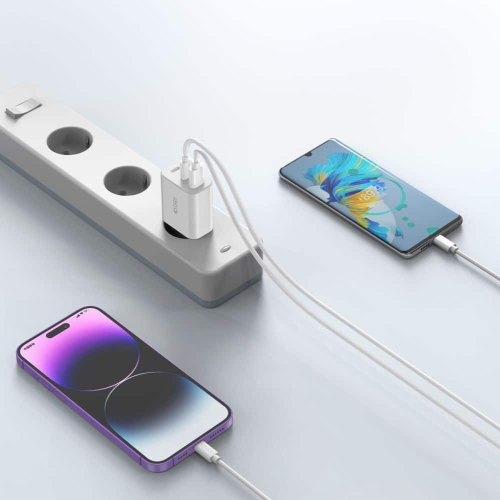 Tech-Protect NC30W φορτιστής 3 θυρών PD30W/QC3.0 λευκός - Image 5