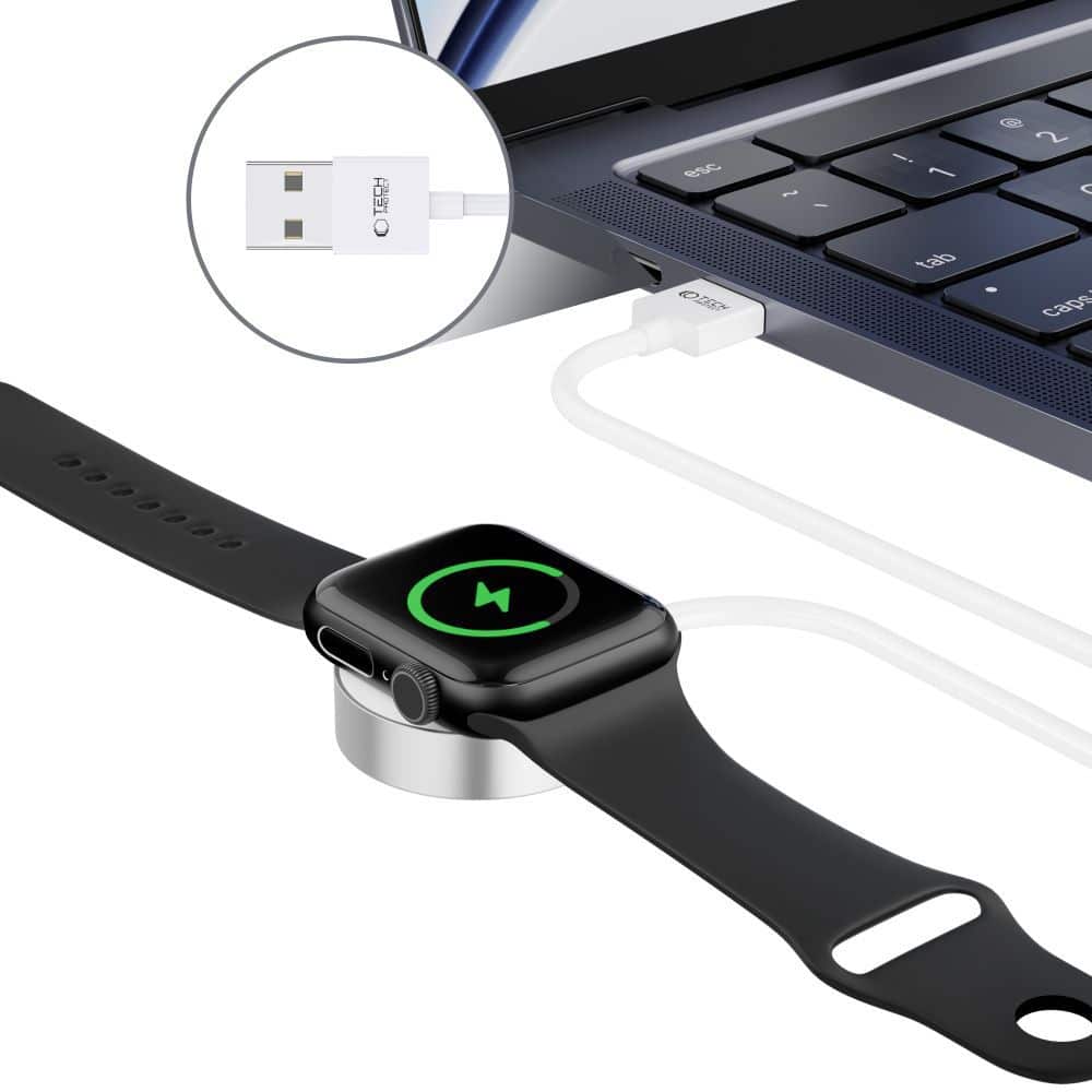 Tech-Protect καλώδιο μαγνητικής φόρτισης Ultraboot 120cm για Apple Watch λευκό - Image 4
