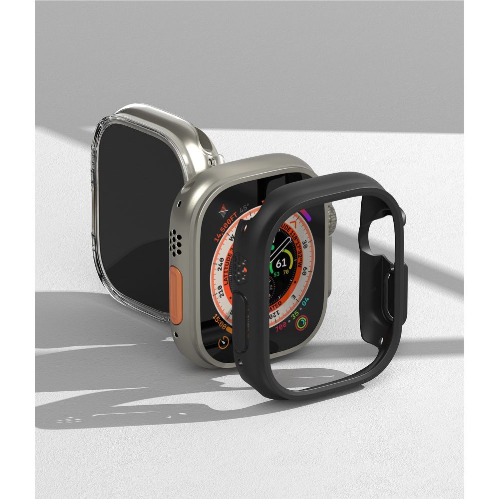 RINGKE Slim 2-pack Apple Watch Ultra 1 / 2 (49 mm) διαφανές & ματ μαύρο - Image 9