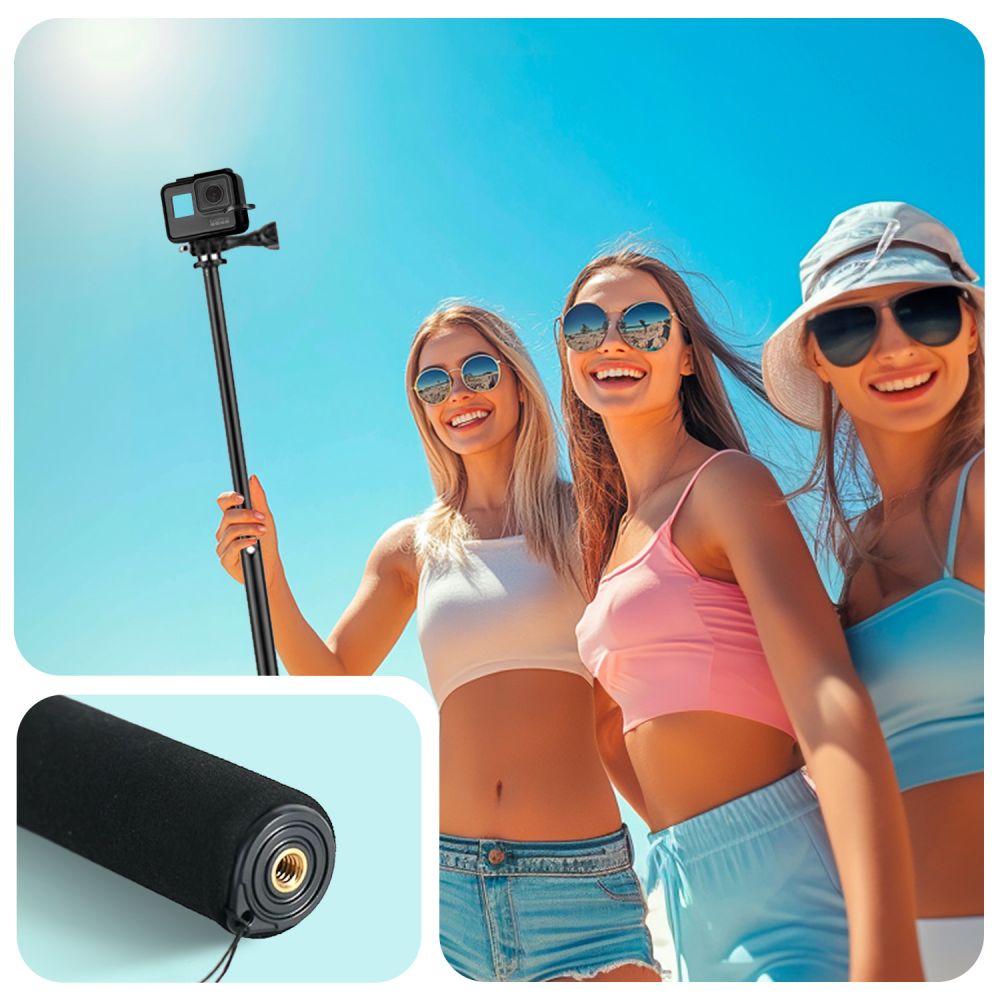 Tech-Protect GA100 monopod & selfie stick GoPro / DJI μαύρο - Image 4