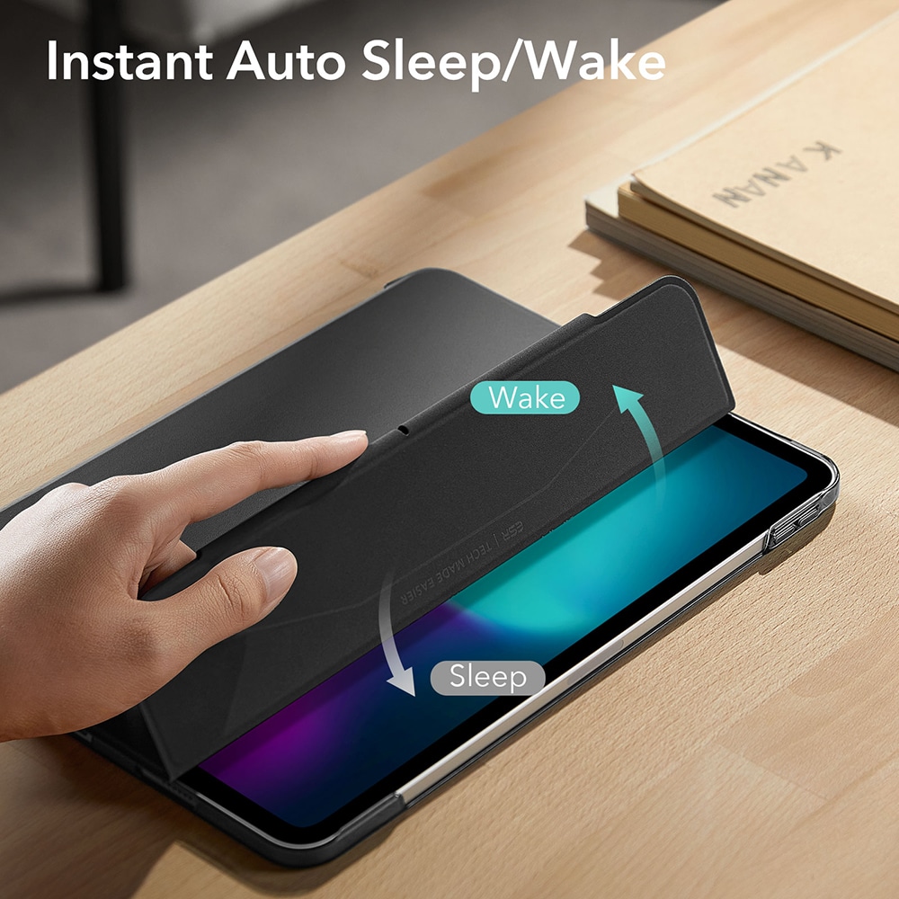 ESR Ascend Trifold θήκη για iPad Pro 13 (2024) - Ματ Μαύρο - Image 6