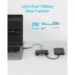 Anker Docking station, 10Gbps, 100W, 4x Type-C - Μαύρο - Image 2