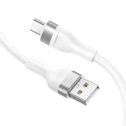 Lito καλώδιο δεδομένων με USB βύσματα, Type-C 60W, 1.2m - Λευκό