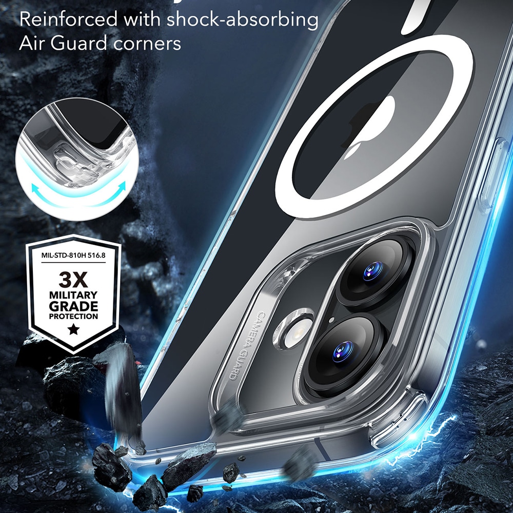 ESR Classic Hybrid HaloLock - θήκη για Apple iPhone 16 - Διάφανο - Image 6