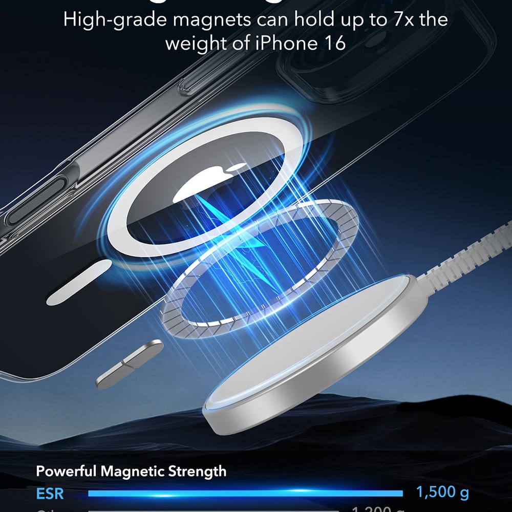 ESR Classic Hybrid HaloLock - θήκη για Apple iPhone 16 - Διάφανο - Image 5
