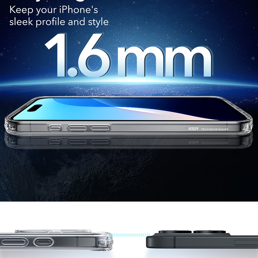 ESR Classic Hybrid HaloLock - θήκη για Apple iPhone 16 - Διάφανο - Image 7