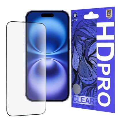 Lito case για iPhone 16 - HD Pro Clear - Μαύρο