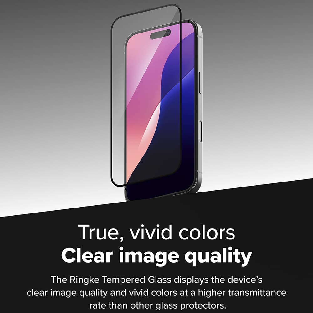 Ringke Προστασία Οθόνης για iPhone 16 Plus / iPhone 15 Plus (σετ 2) - Easy Slide Tempered Glass - Διαφανής - Image 4