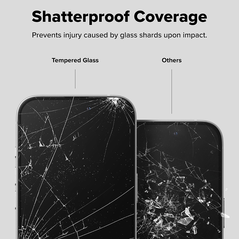 Ringke Προστασία Οθόνης για iPhone 16 Plus / iPhone 15 Plus (σετ 2) - Easy Slide Tempered Glass - Διαφανής - Image 5