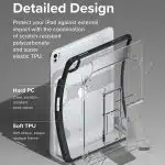 Ringke Case για iPad Pro 13 (2024) - Fusion Sketch Stand - Smoke Black - Image 2