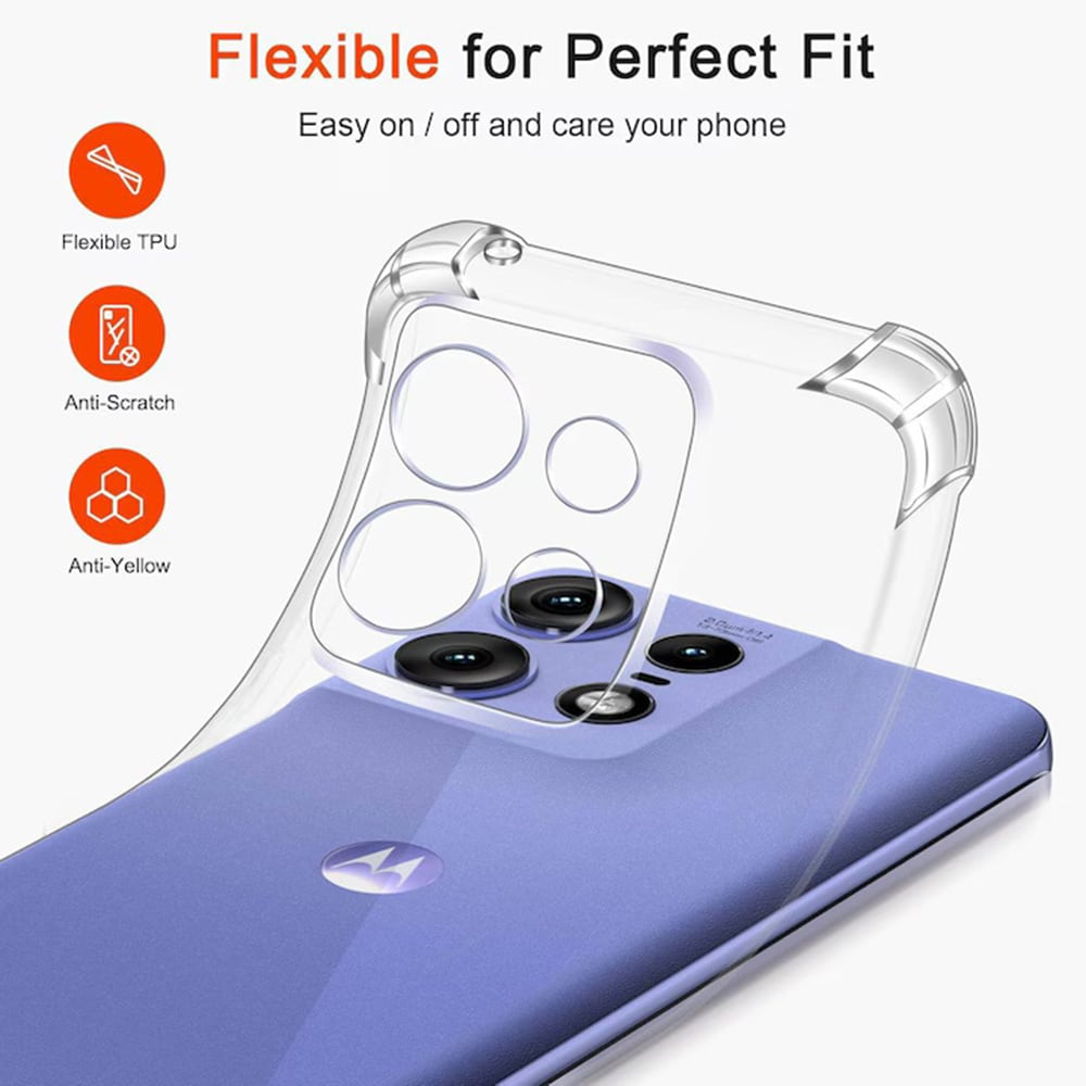 Techsuit Shockproof Clear Silicone - θήκη για Motorola Edge 50 Neo / ThinkPhone 25 - Διάφανο - Image 3