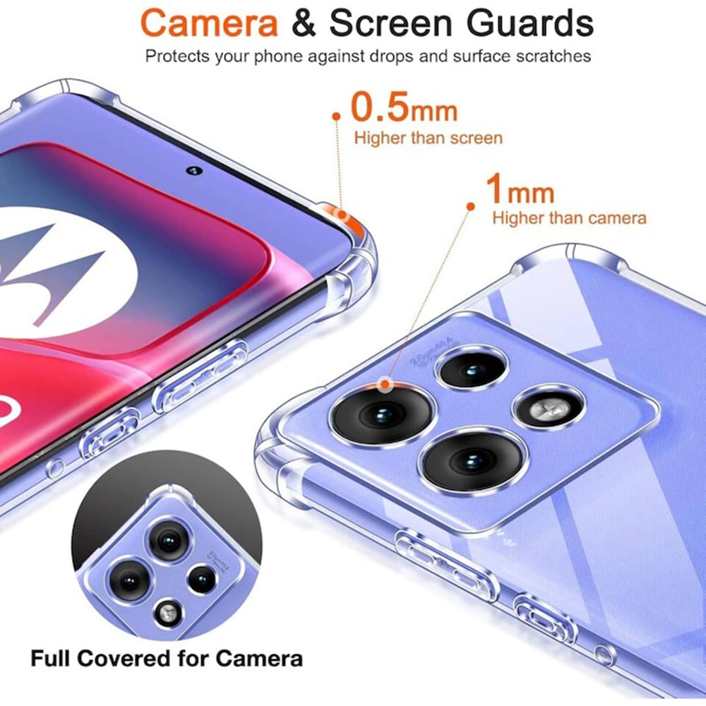 Techsuit Shockproof Clear Silicone - θήκη για Motorola Edge 50 Neo / ThinkPhone 25 - Διάφανο - Image 4
