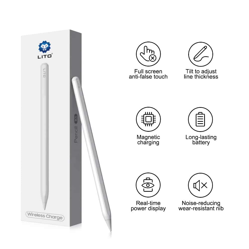 Lito Stylus pen για iPad, Palm Rejection, 90mAh - Λευκό - Image 12