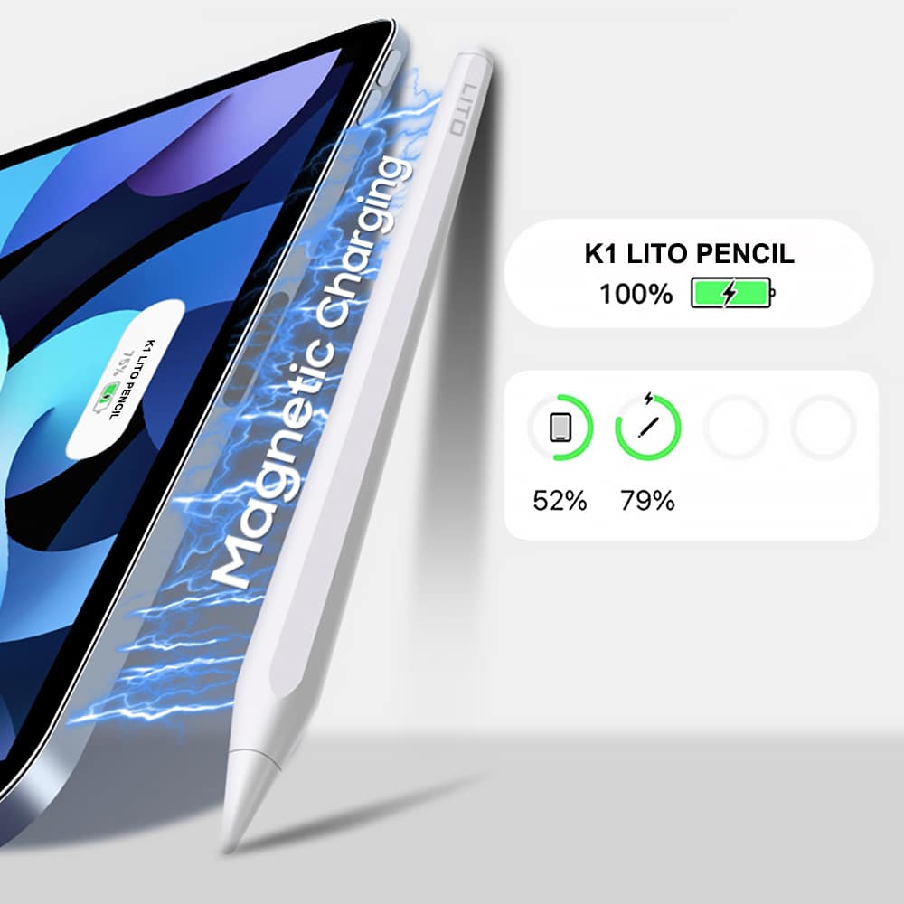 Lito Stylus pen για iPad, Palm Rejection, 90mAh - Λευκό - Image 10