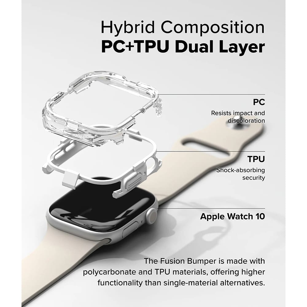 Ringke Fusion Bumper θήκη για Apple Watch 10 42mm - Νεονί πράσινο - Image 2