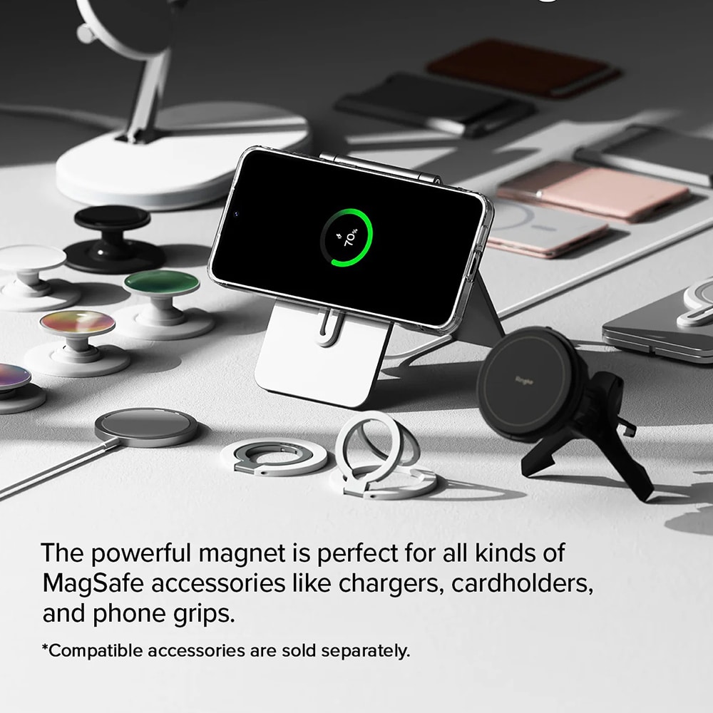 Ringke Silicone Magnetic MagSafe - θήκη για Samsung Galaxy S24 FE - Διάφανο - Image 5