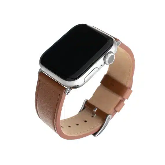Apple Watch λουράκι 1/2/3/4/5/6/7/8/SE/Ultra (42/44/45/46/49mm) - Σταθερό δερμάτινο λουράκι - Καφέ