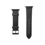 Apple Strap για Apple Watch 1/2/3/4/5/6/7/8/SE/Ultra (42/44/45/46/49mm) - Σταθερή Δερμάτινη Ζώνη - Μαύρο - Image 3