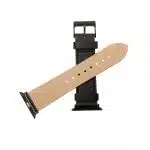 Apple Strap για Apple Watch 1/2/3/4/5/6/7/8/SE/Ultra (42/44/45/46/49mm) - Σταθερή Δερμάτινη Ζώνη - Μαύρο - Image 4