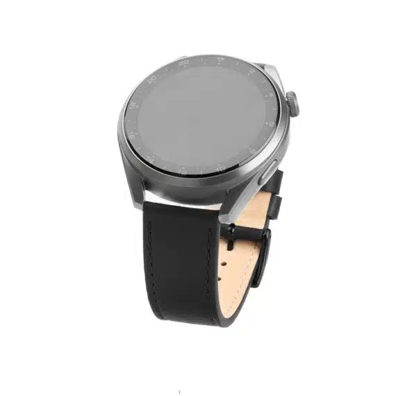 Huawei λουράκι για Watch GT 2 (46mm)/GT 2 Pro/GT 3 Pro (46mm)/Ultimate, Xiaomi Watch S1 - Σταθερός δερμάτινος λουράκι - Μαύρο